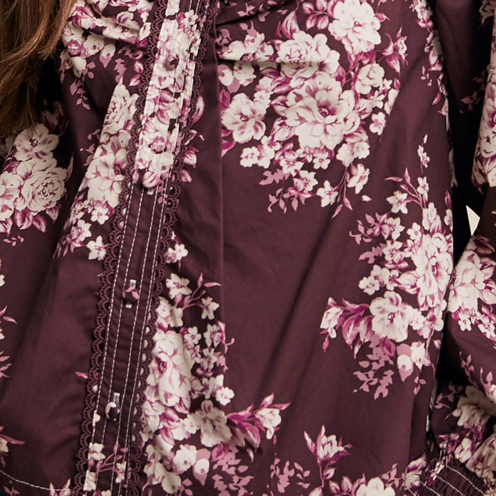 
                      
                        Floral Puff Sleeve Blouse
                      
                    