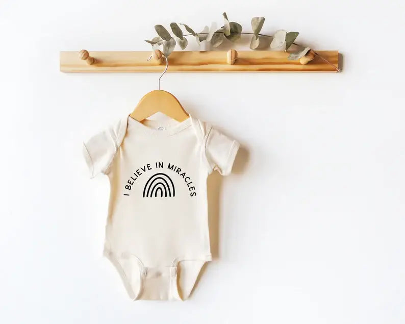 I believe in Miracles Baby Bodysuit | Kids Clothes | Rainbow