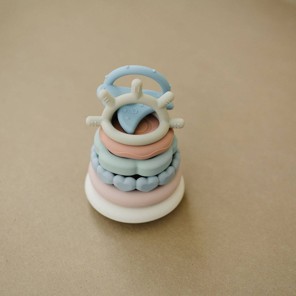 
                      
                        Classic Silicone Stacking Teething Ring Toy – 7-Piece Neutral Baby Toy by Marlowe & Co
                      
                    