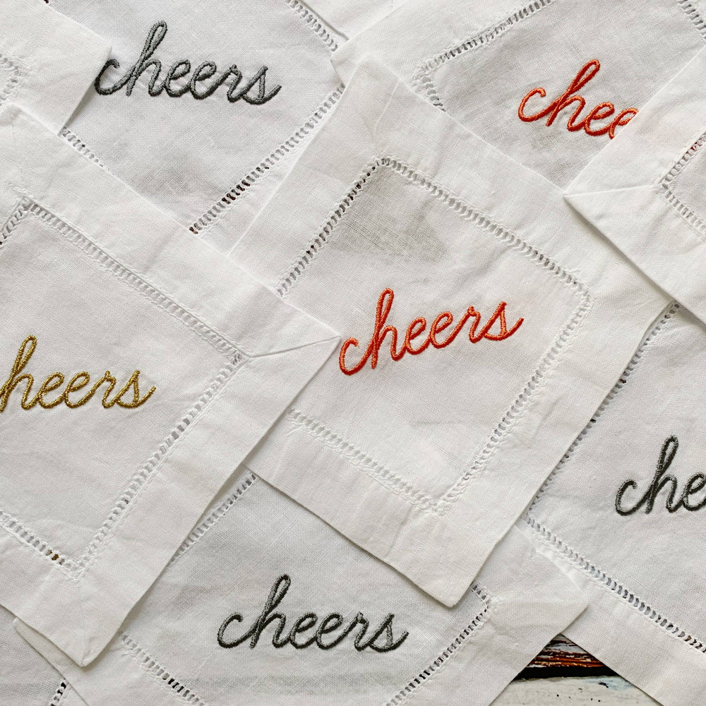 Cheers! Cocktail Napkins Coasters