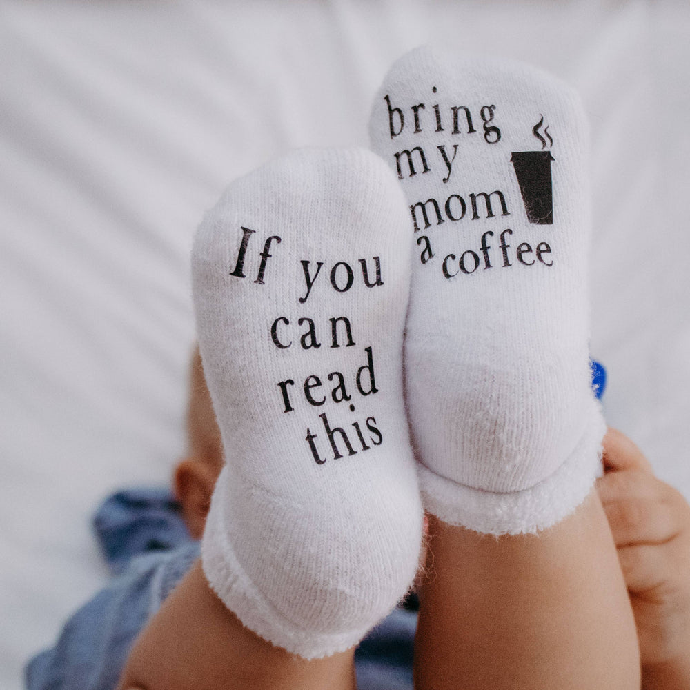 
                      
                        Bring My Mom Coffee Baby Socks | Baby Items | Gifts for Mom
                      
                    