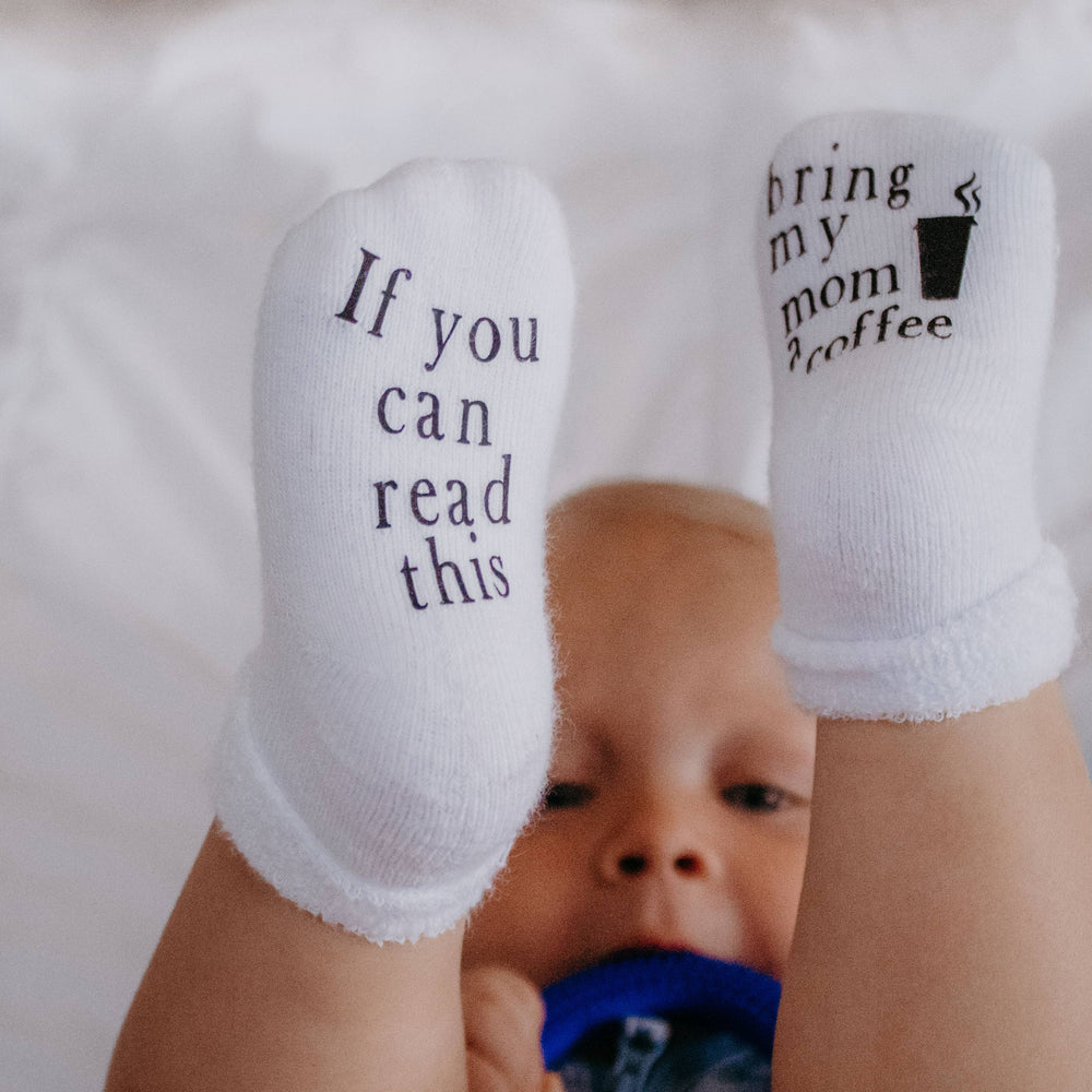 
                      
                        Bring My Mom Coffee Baby Socks | Baby Items | Gifts for Mom
                      
                    