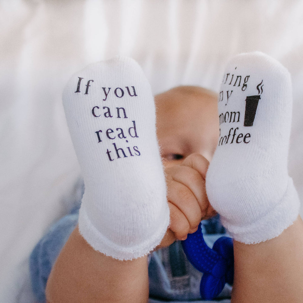 
                      
                        Bring My Mom Coffee Baby Socks | Baby Items | Gifts for Mom
                      
                    