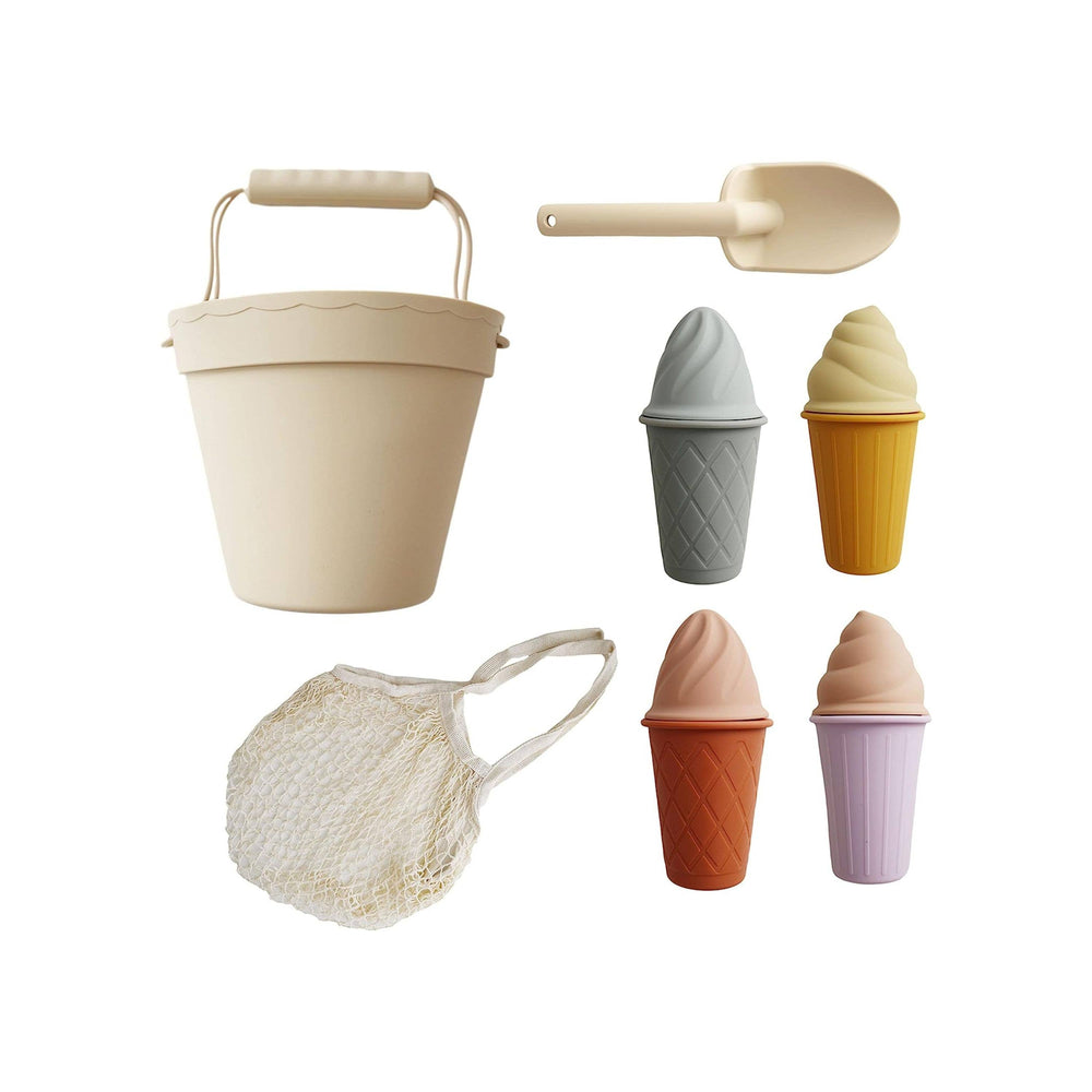 
                      
                        Classic Retro Silicone Ice Cream Beach Set – 11-Piece Toy Set by Marlowe & Co
                      
                    