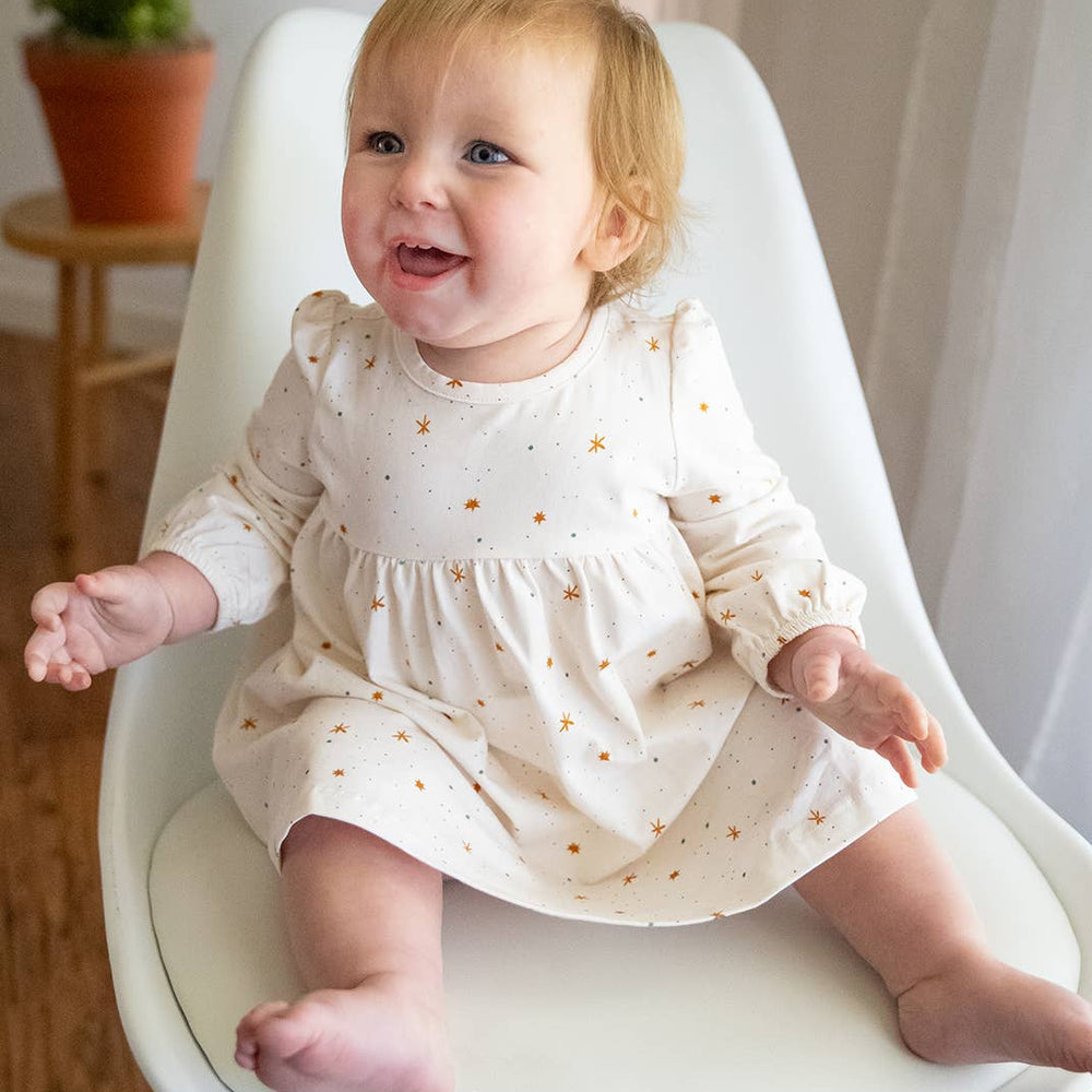 
                      
                        Organic Jersey Stars Flare Baby Dress + Bloomer Set
                      
                    