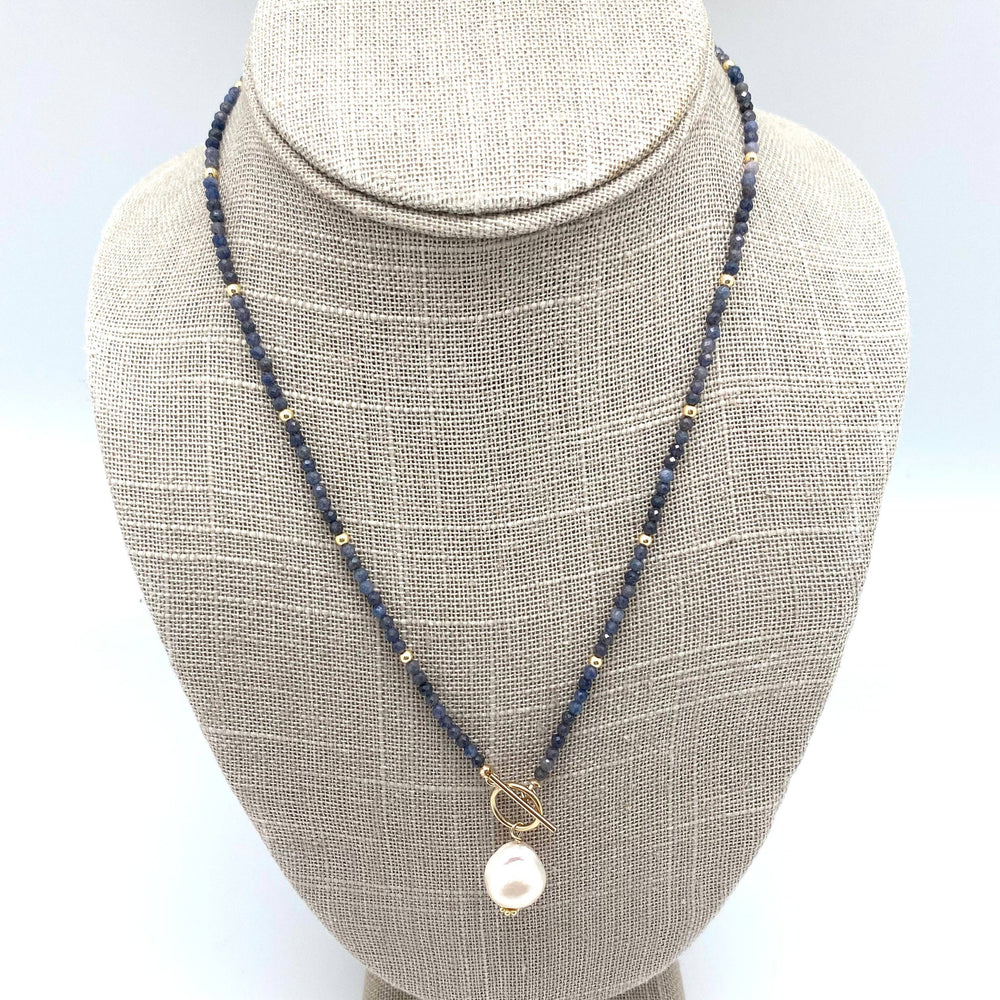 Carol Necklace - Blue Sapphire Gemstone