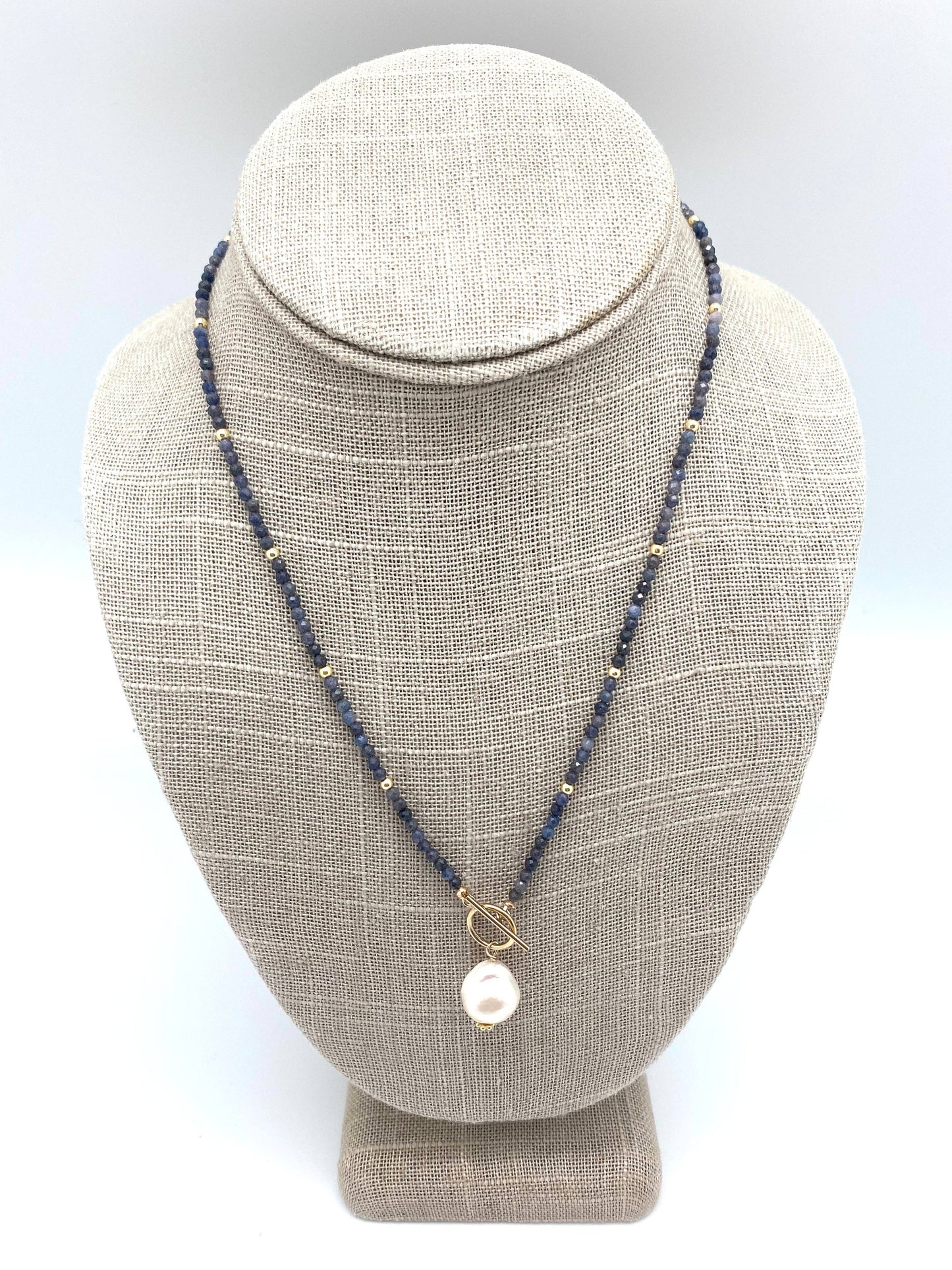 Carol Necklace - Blue Sapphire Gemstone