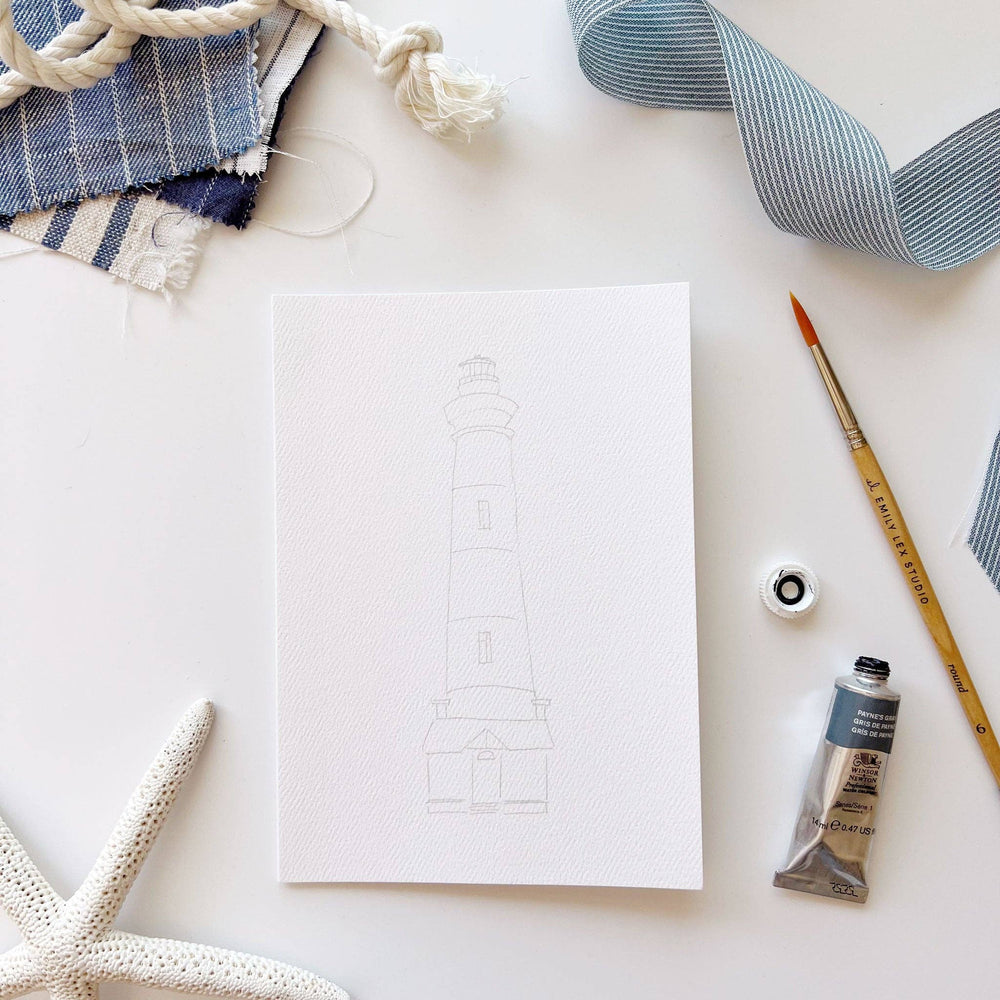 
                      
                        Seaside Paintable Notecards – Watercolor DIY Stationery Set by Emily Lex
                      
                    