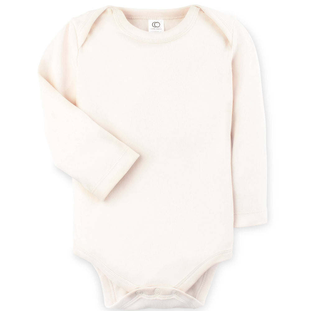 Organic Baby Long Sleeve Classic Bodysuit - Natural