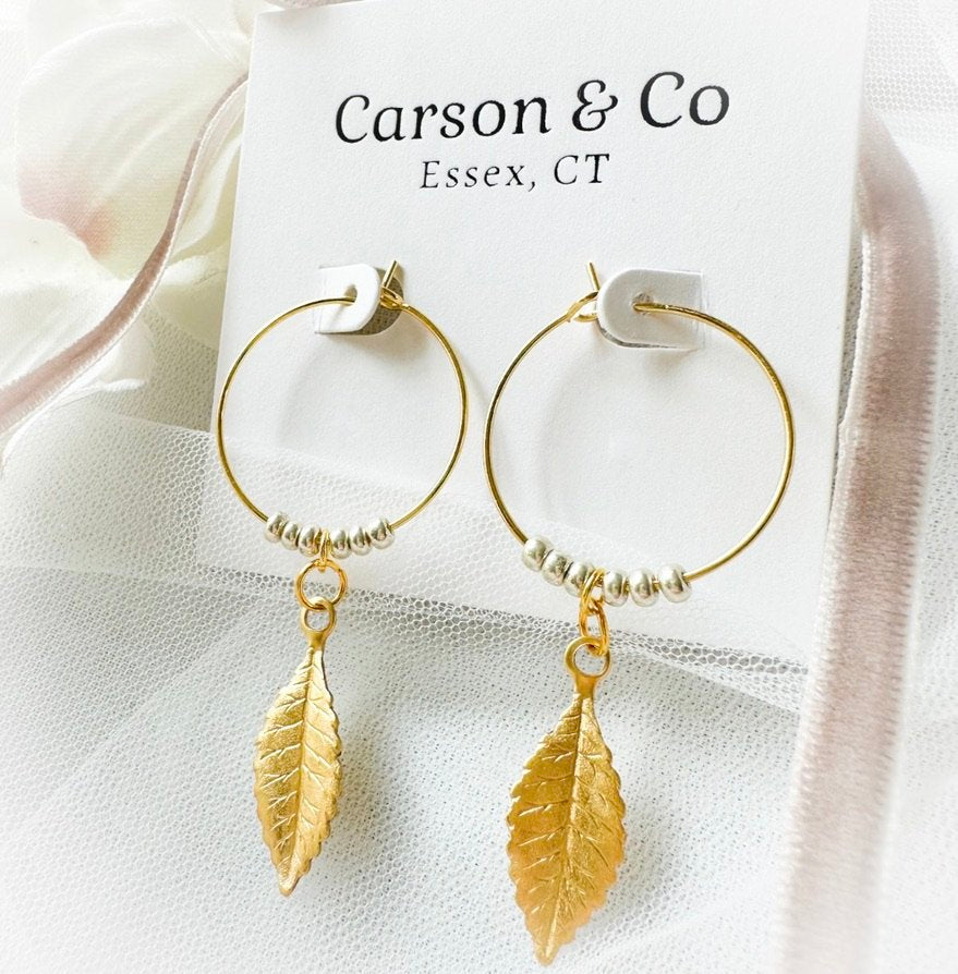 Autumn Whispers Earrings – Small Hoop by Carson & Co.