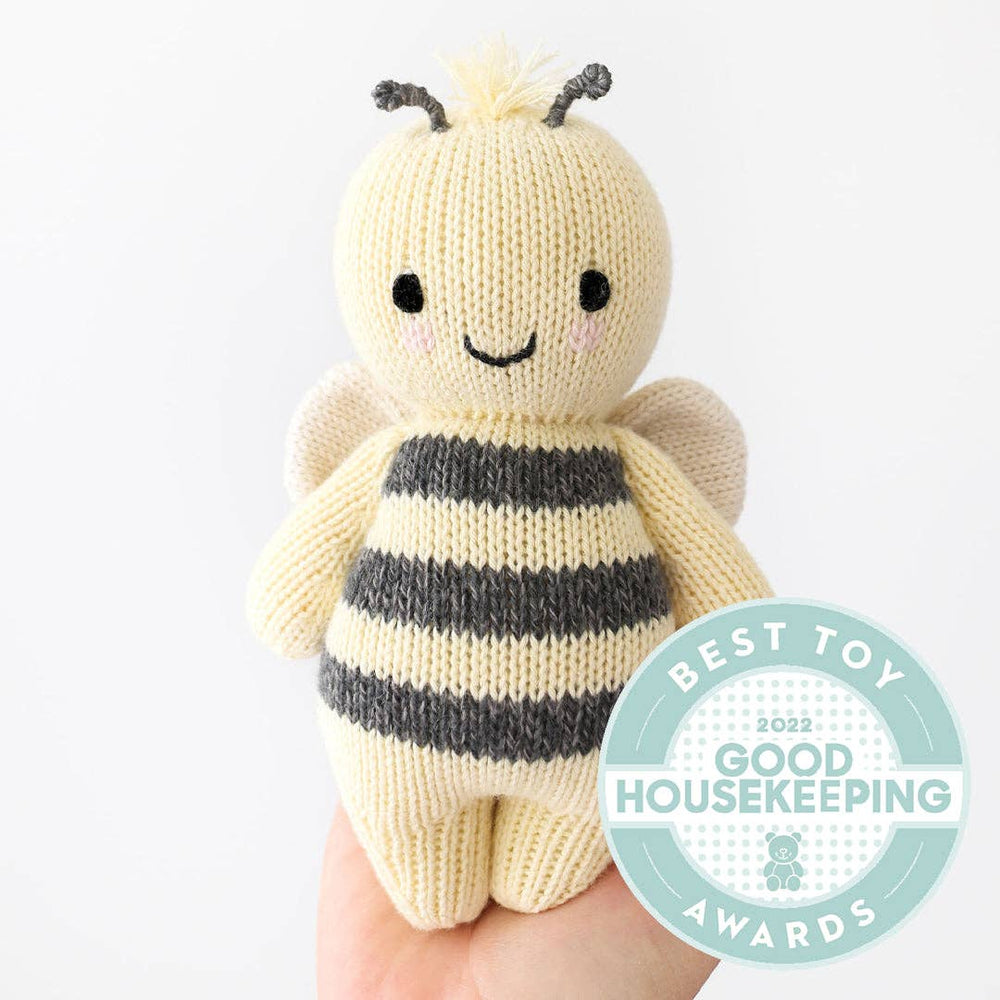 
                      
                        Cuddle + Kind Baby Bee – Hand-Knit Cotton Doll That Gives 5 Meals | Fair Trade Heirloom Toy
                      
                    