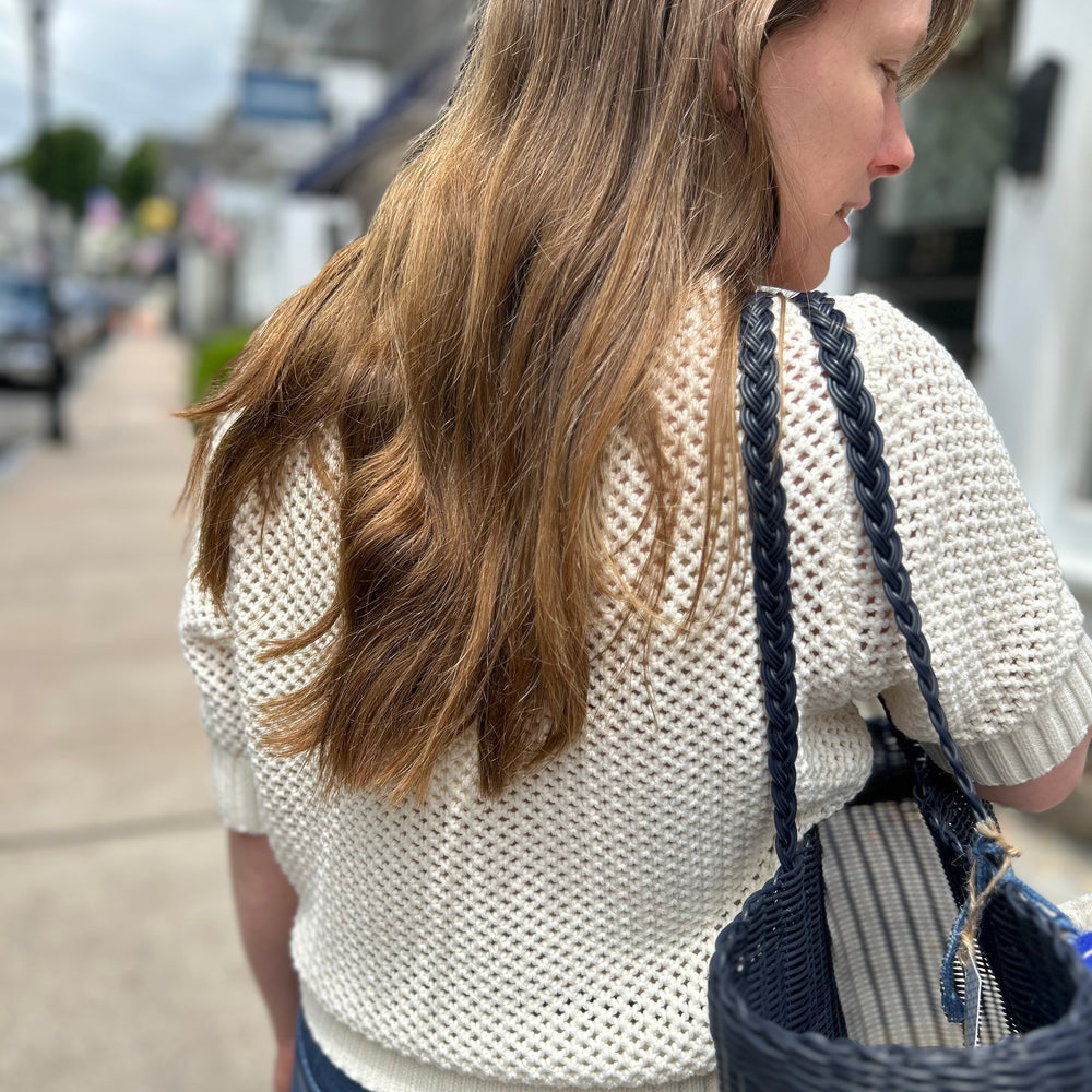 
                      
                        Sara Short Sleeve Sweater – Ivory
                      
                    