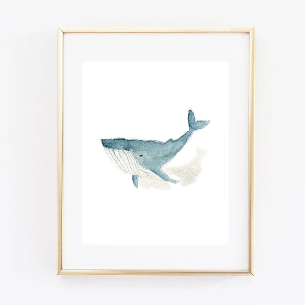 Whale Art Print by Emily Lex