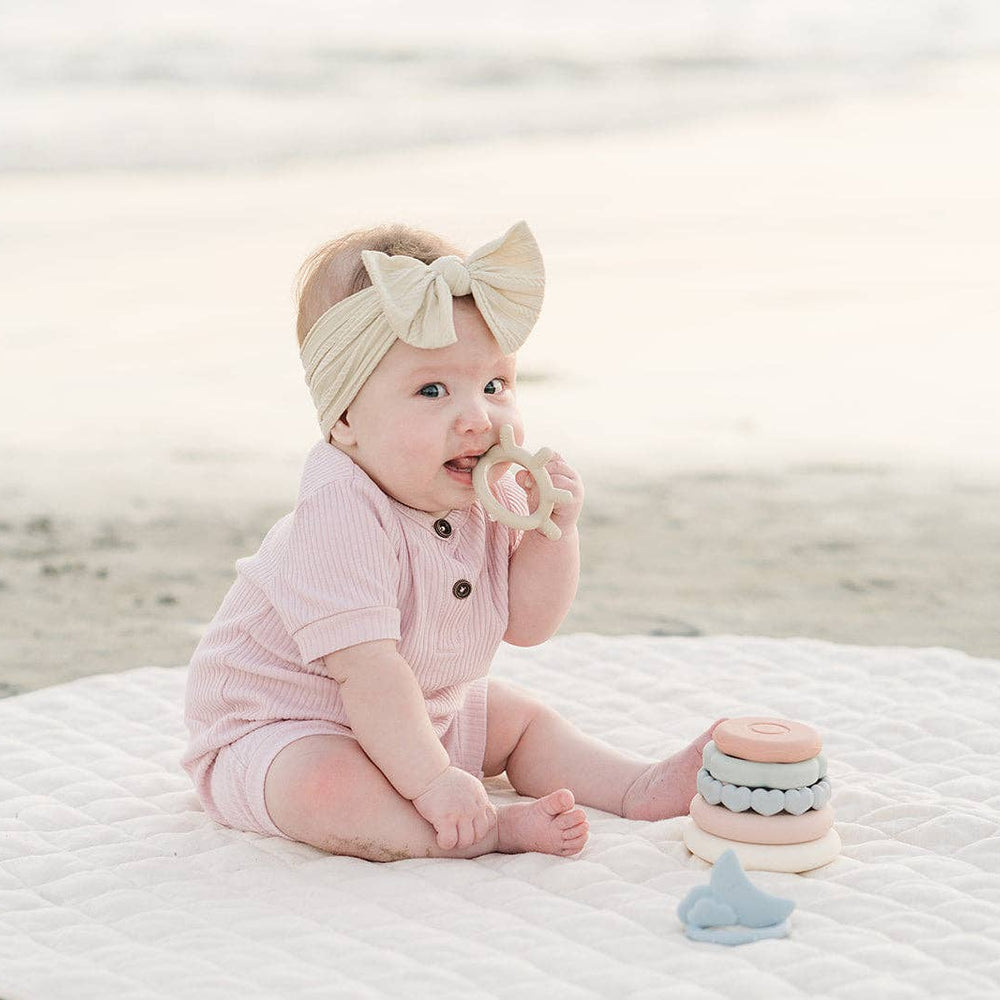 
                      
                        Classic Silicone Stacking Teething Ring Toy – 7-Piece Neutral Baby Toy by Marlowe & Co
                      
                    