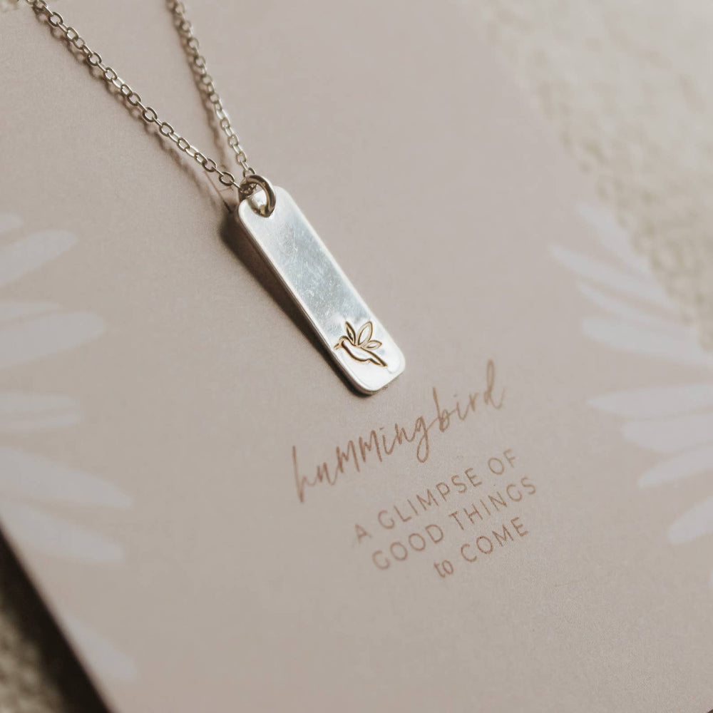 Hummingbird Bar Necklace - Grace & Haven