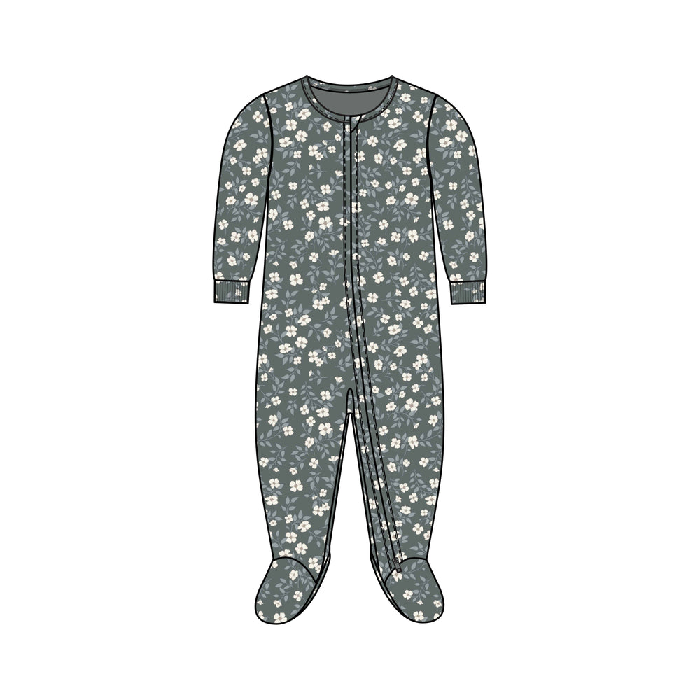 Peyton Organic Cotton Sleeper – Two-Way Zipper & Fold-Over Mitts