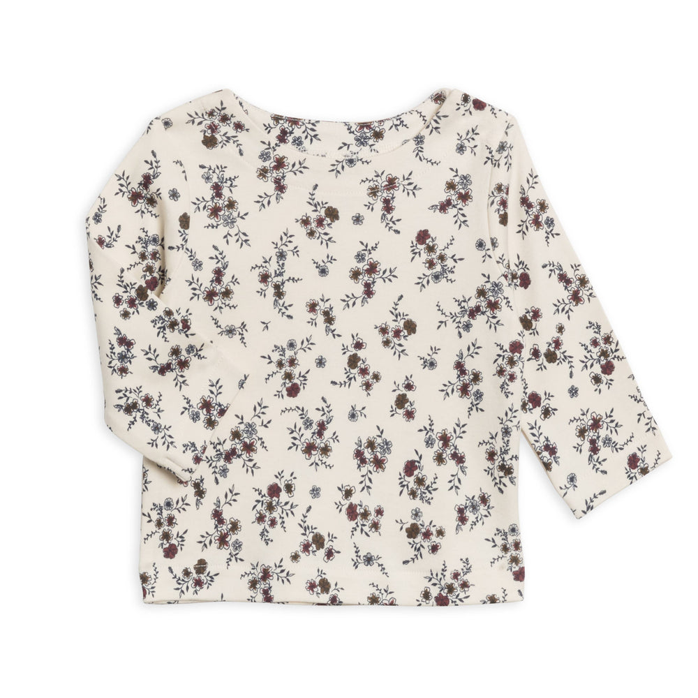 Ryle Snap Shoulder Top - Poppy Floral / Mulberry