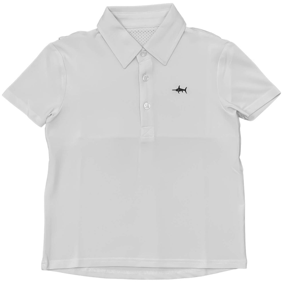 Offshore Performance Polo in White by Saltwater Boys