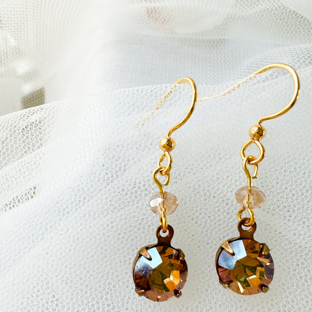 Vintage Celsian Crystal Earrings