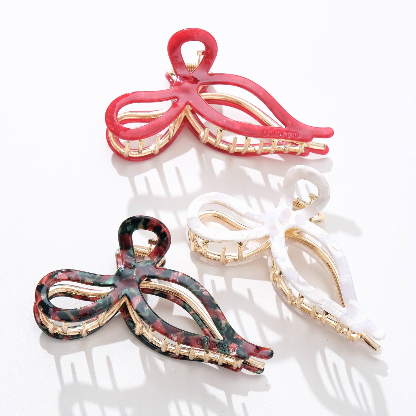 Vintage Large Bow Claw Clip