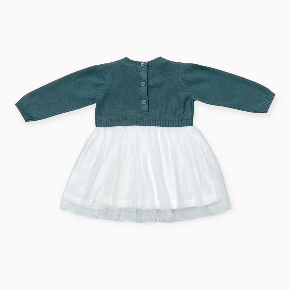 
                      
                        Organic Cable Sweater Knit Top & Tutu Baby Dress
                      
                    