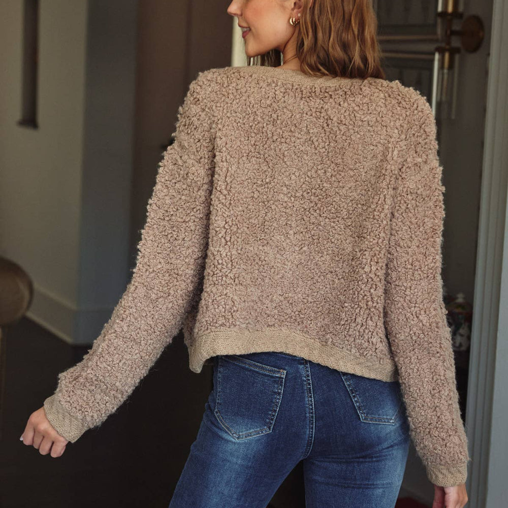 
                      
                        Textural Knit Cardigan
                      
                    