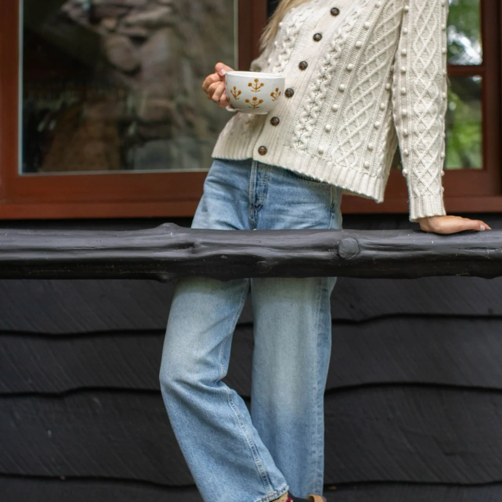 Marea’s gorgeous ivory cashmere blend sweater, combining warmth and sophistication