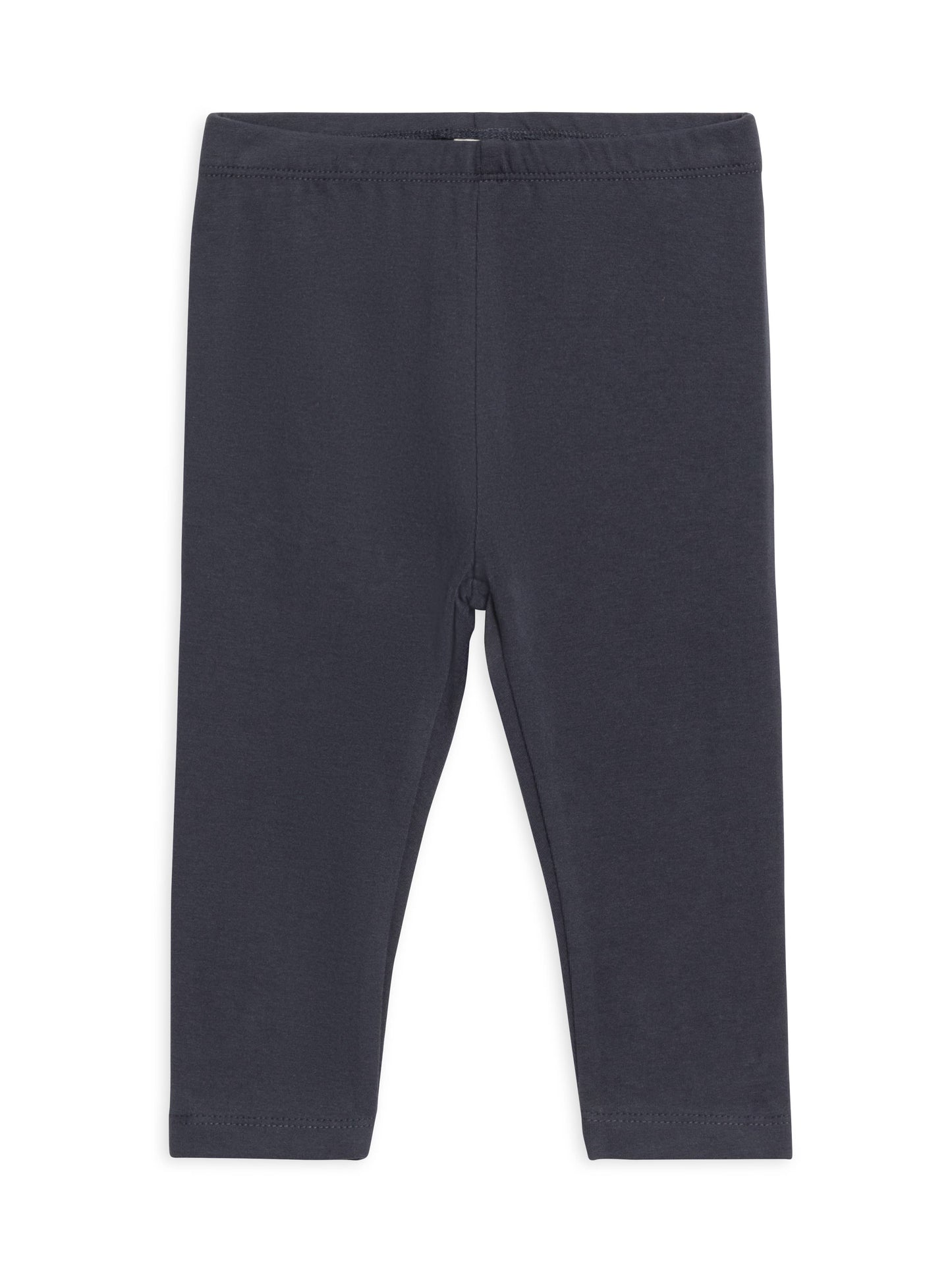 Organic Baby and Kids Jay Leggings in Navy, soft and stretchy with elastic waist."