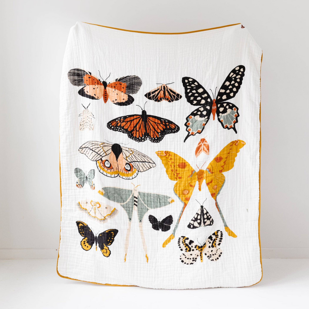 
                      
                        Butterfly Quilt for Baby Nursery - Soft and Breathable with Elegant Butterfly Design
                      
                    