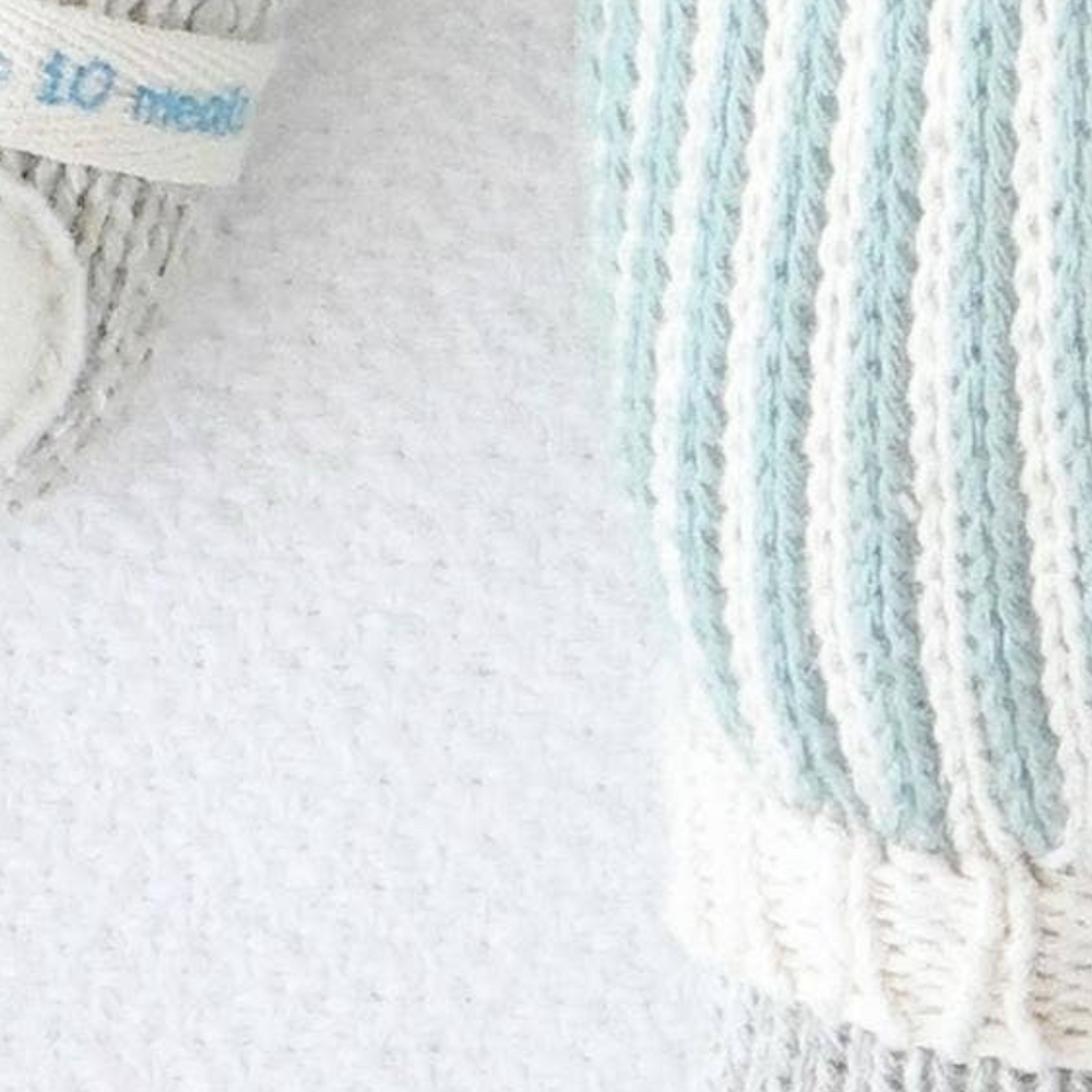 
                      
                        Detailed close-up of Dylan the Kitten's hand-knit craftsmanship, showcasing premium 100% cotton yarn and high-quality felt accents.
                      
                    