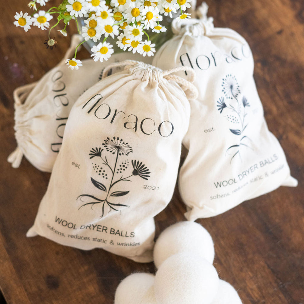 100% Wool Dryer Balls: Natural, Unscented, Eco-Friendly