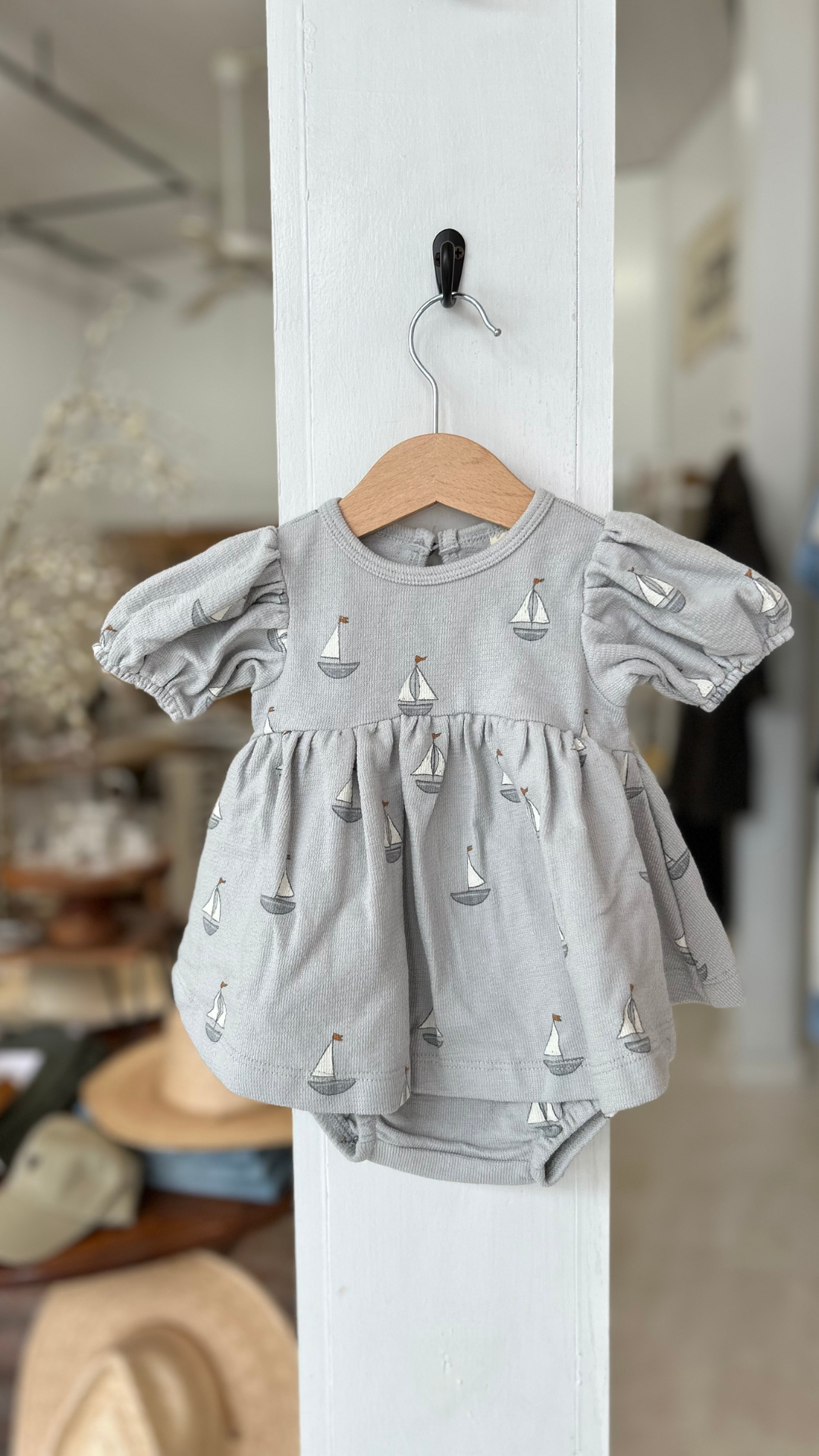 Quincy Mae Darla Dress - Sailboats Quincy Mae Darla Dress - Sailboats