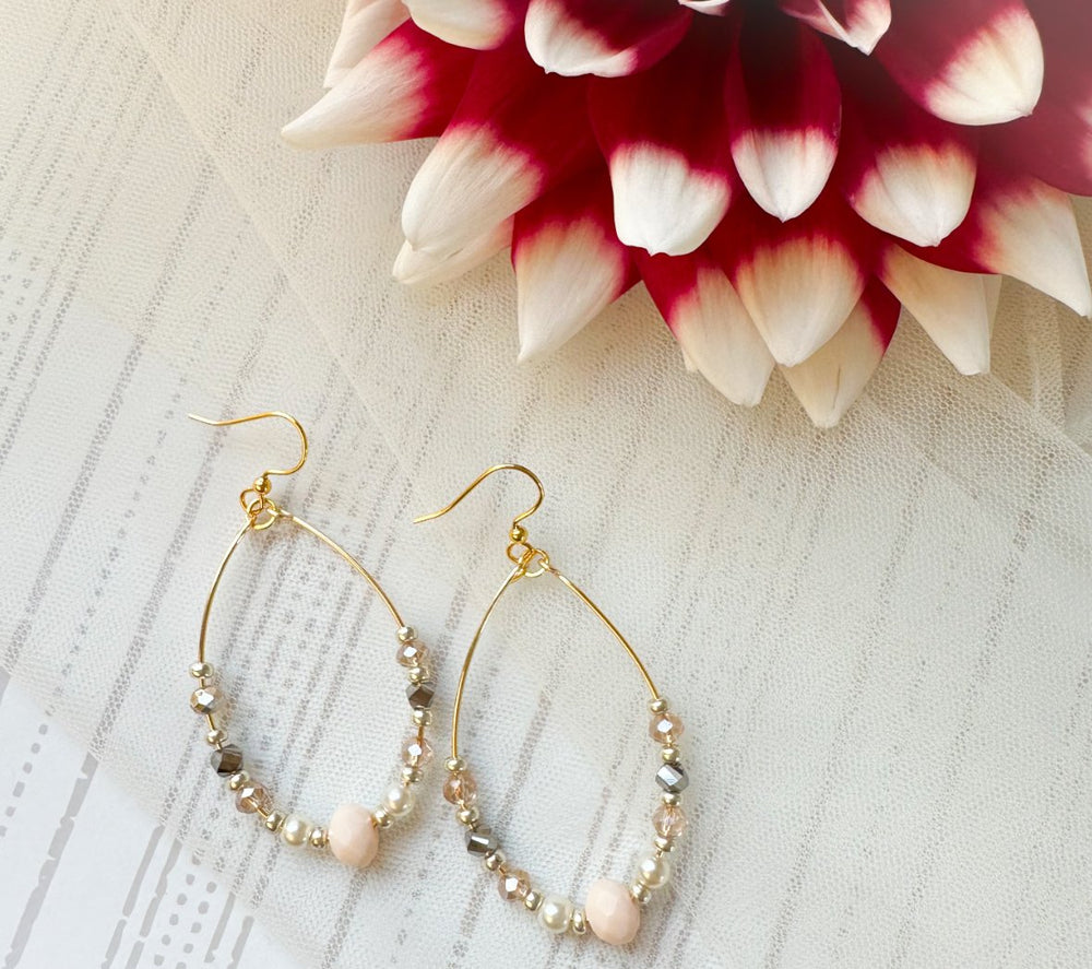 Ivory Dream Oval Earrings