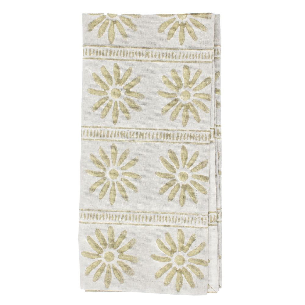 
                      
                        THE GREEN FLORAL AND LADDER NAPKIN SET
                      
                    