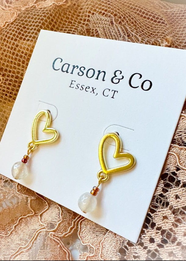 Heart of Gold Earrings by Carson & Co