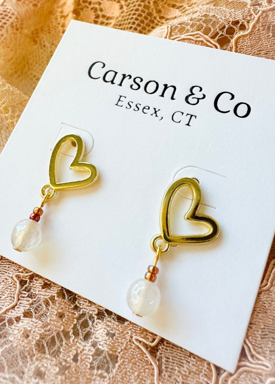 Heart of Gold Earrings by Carson & Co