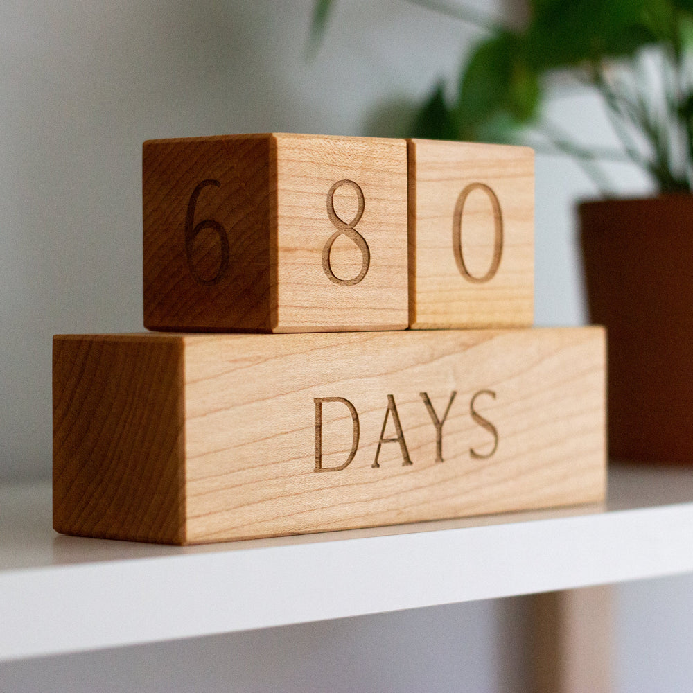 
                      
                        Modern Wooden Milestone Blocks
                      
                    
