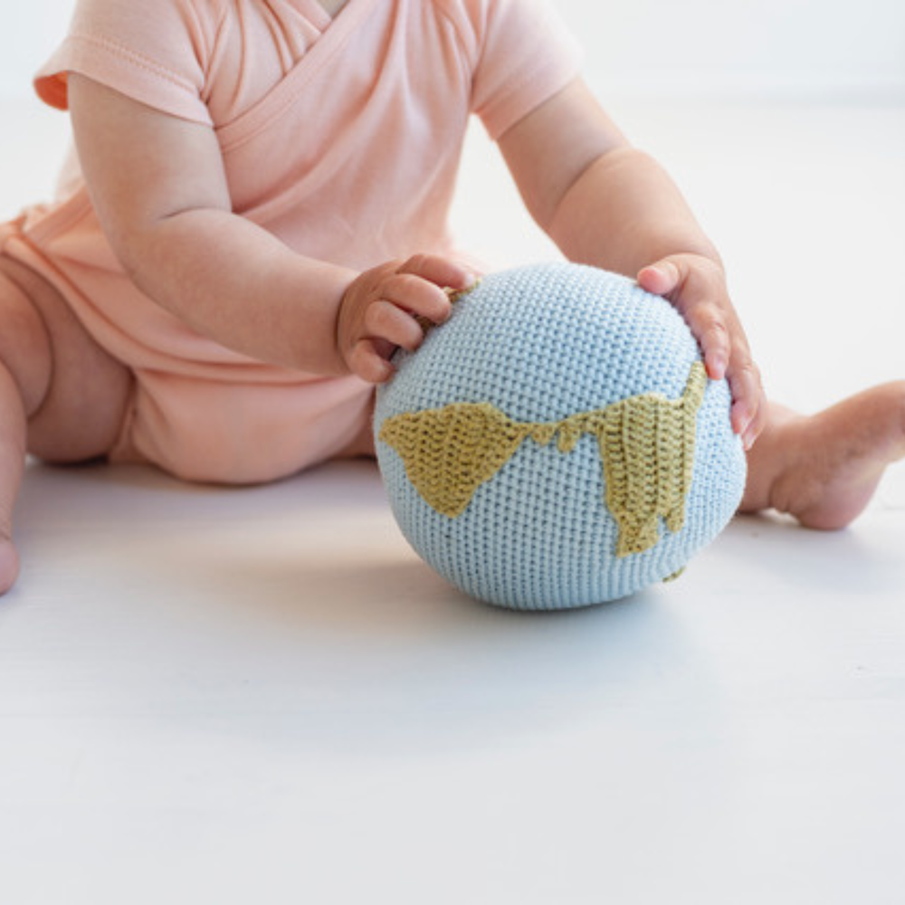 
                      
                        Organic Crochet Globe Rattle - Grace & Haven
                      
                    