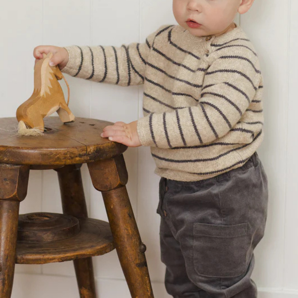 
                      
                        Model wearing the Luca Pant, showing comfort and fit in ultra-soft corduroy fabric.
                      
                    