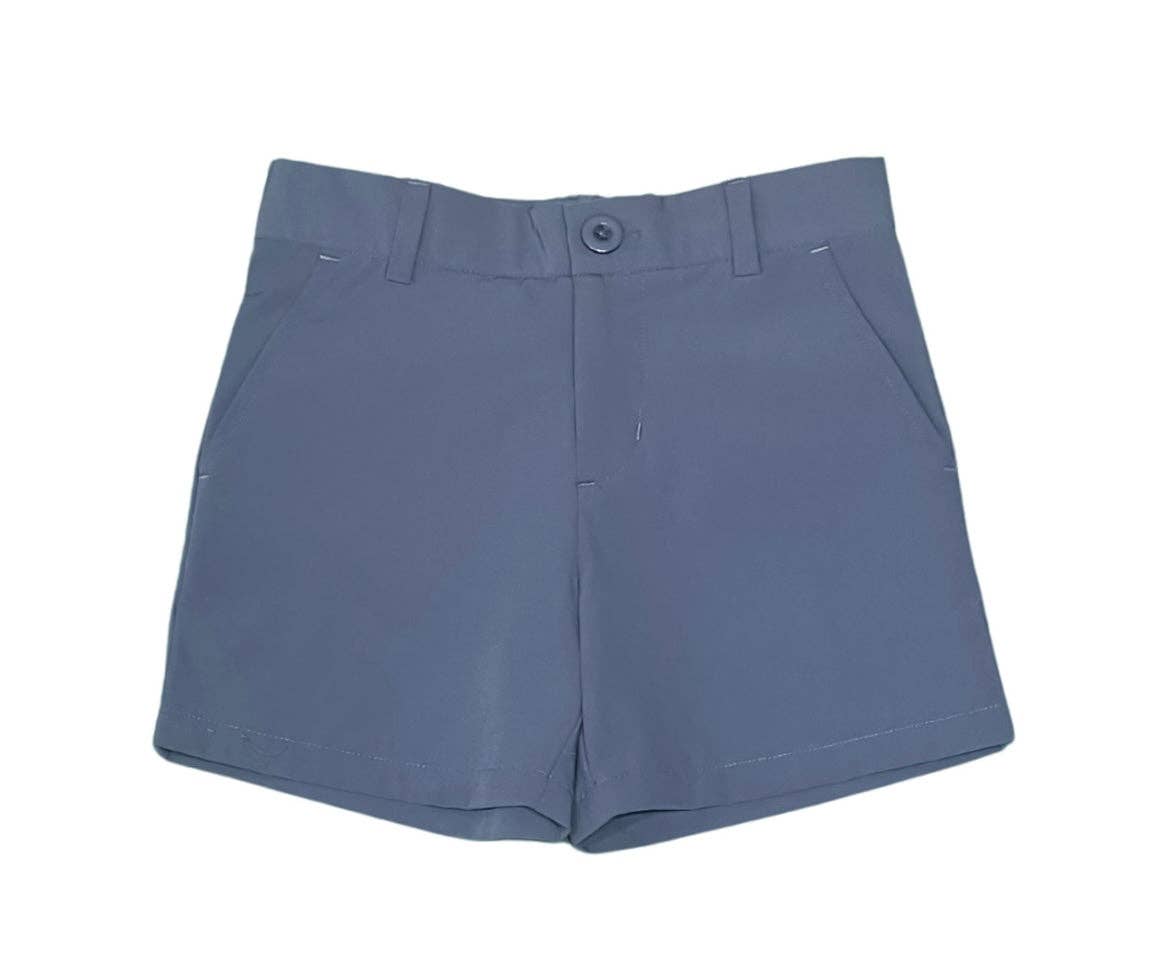 Saltwater Boys structured chino shorts in blue, perfect for spring break
