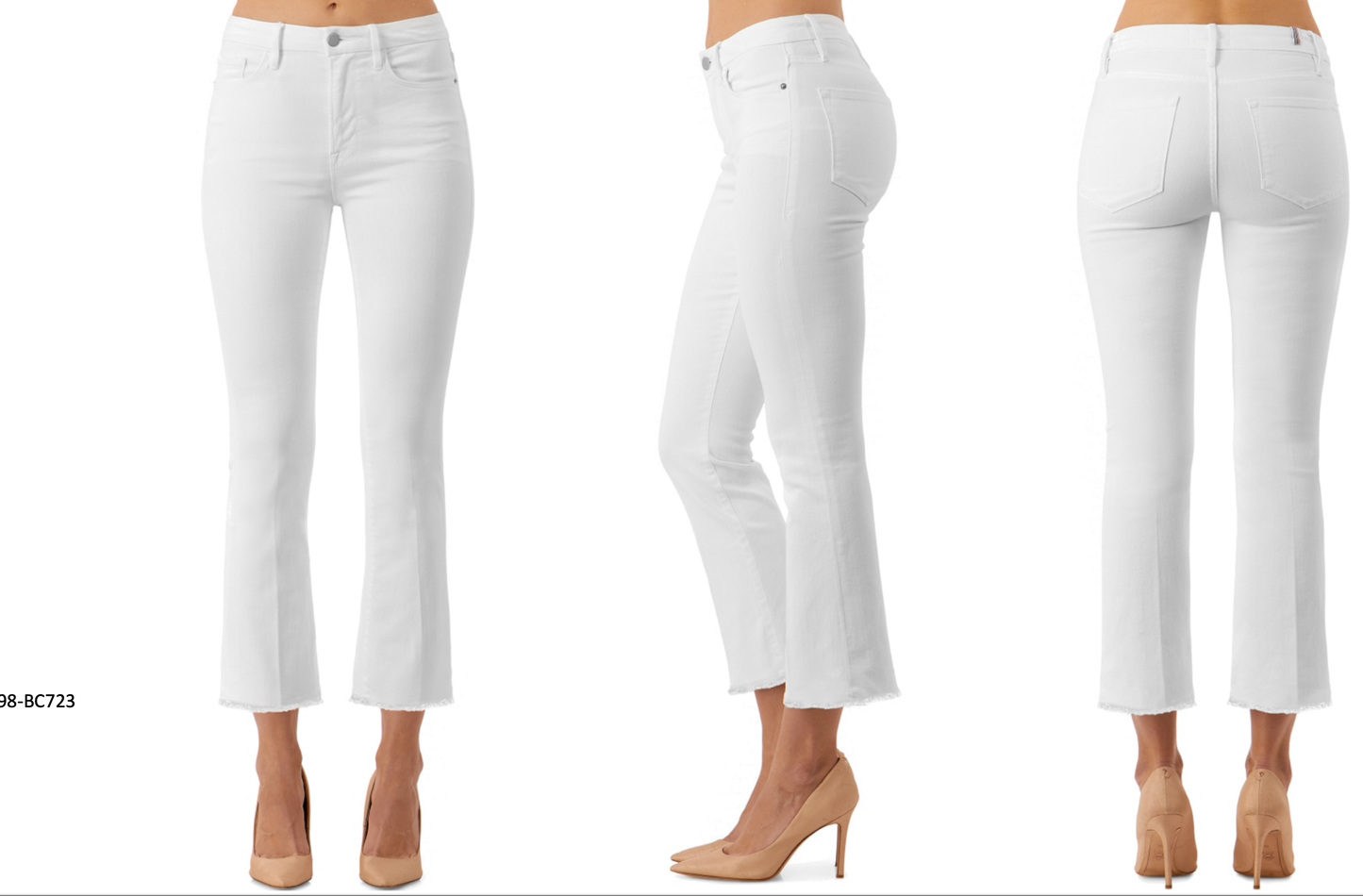 Starlet White Cropped Jeans by Morrison Denim