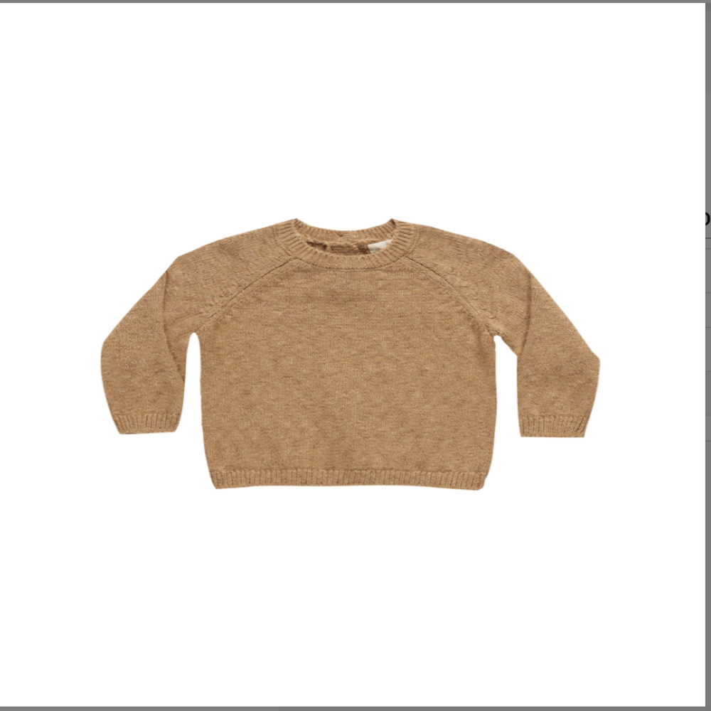 Knit Sweater, Speckled Golden by Quincy Mae