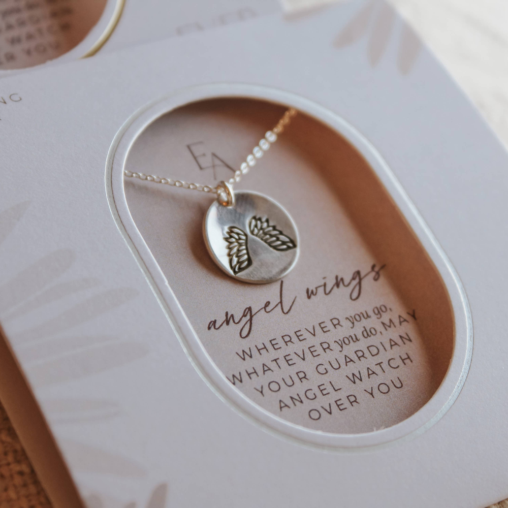 
                      
                        Angel Wings Necklace: Gold-filled - Grace & Haven
                      
                    