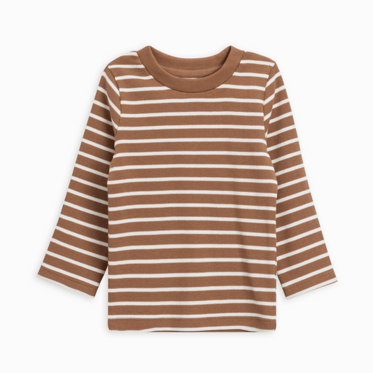 Rory Organic Baby Ribbed Long Sleeve Top - Grace & Haven
