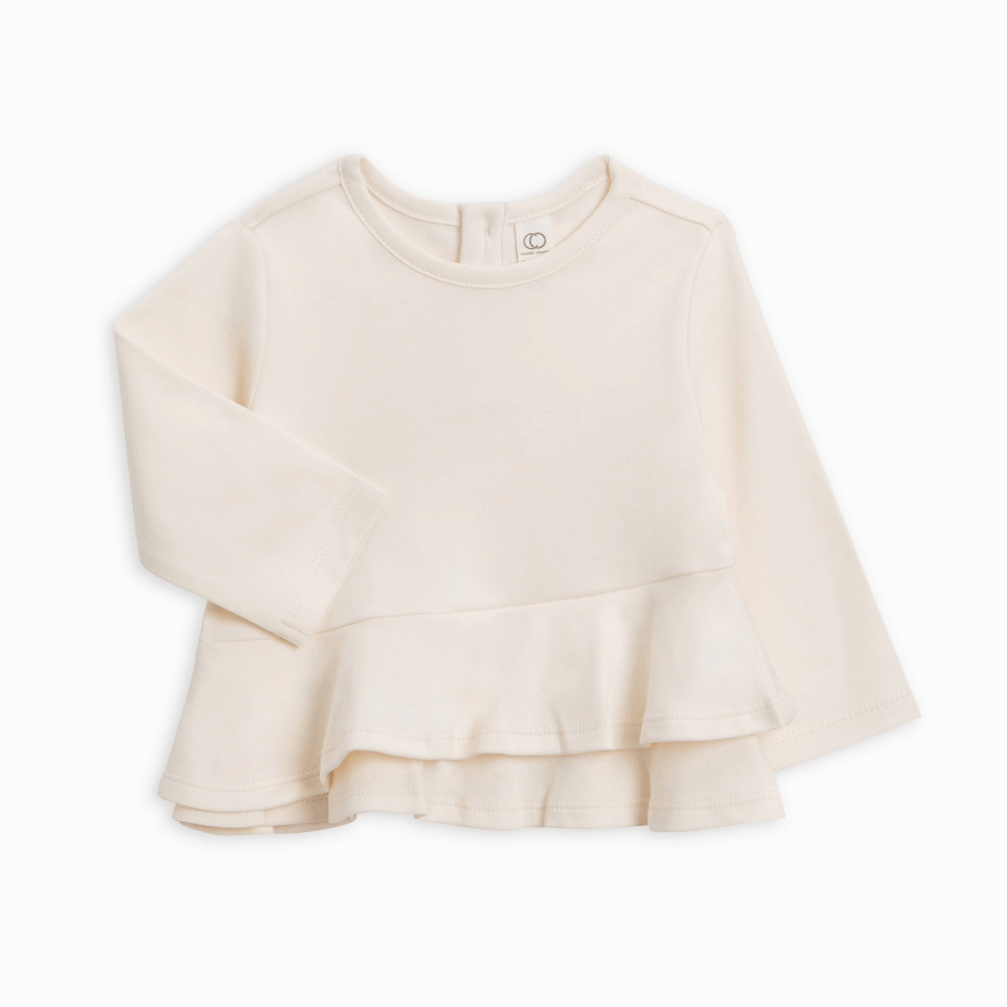 Edith Organic Baby & Kids Ruffle Hem Top by Colored Organics