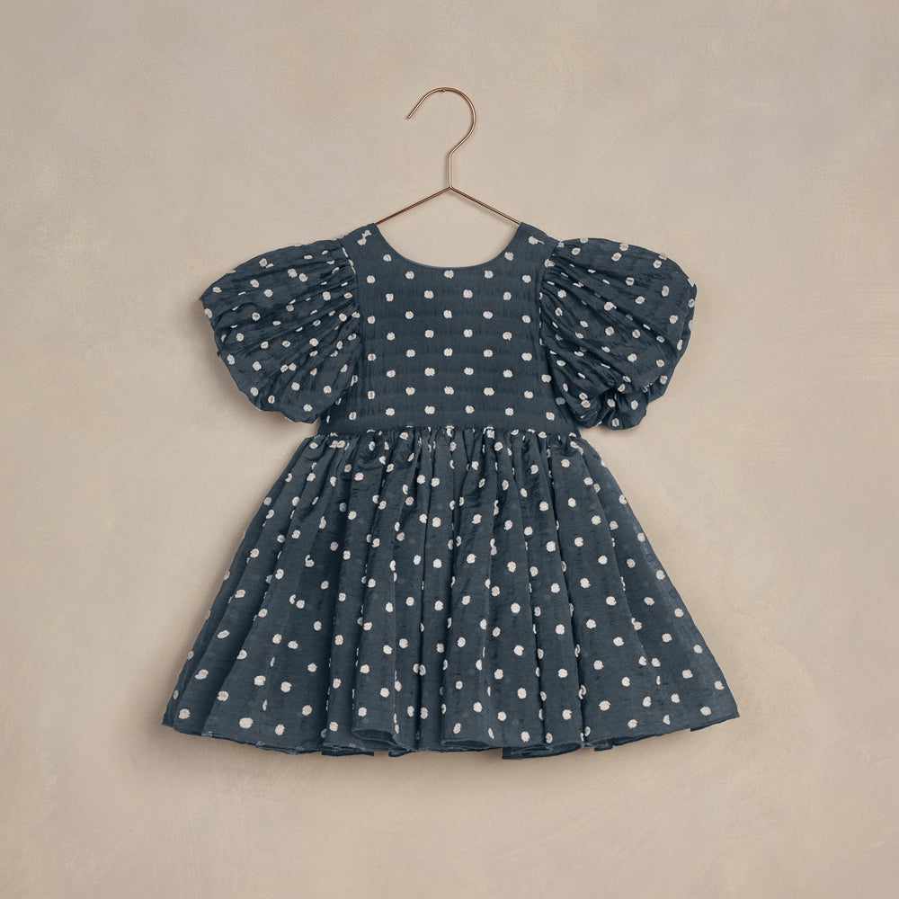 Sophia Dress by Noralee featuring a charming polka dot pattern, perfect for special occasions.