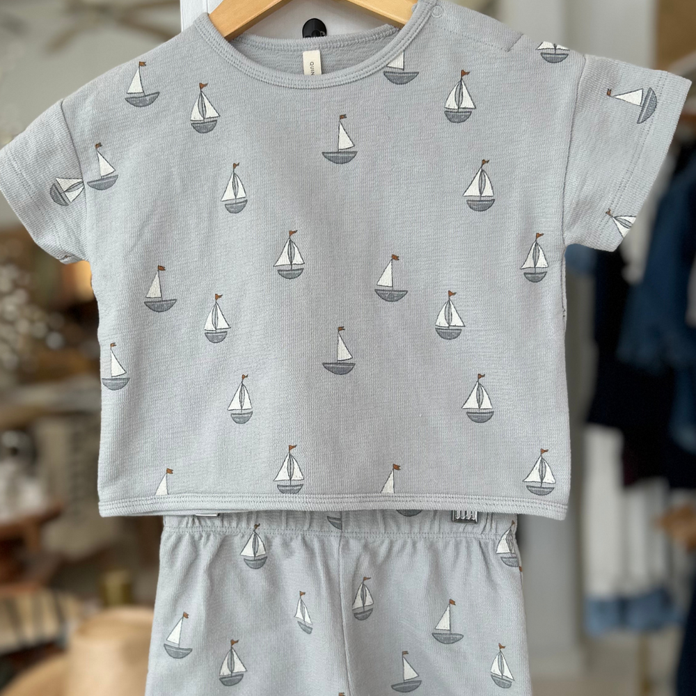 Set sail in style with the Spongy Play Set - Sailboats by Rylee + Cru! 