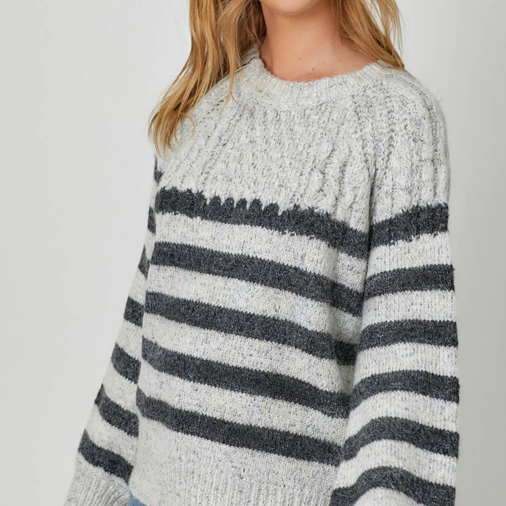 
                      
                        Stripe Pullover Sweater
                      
                    