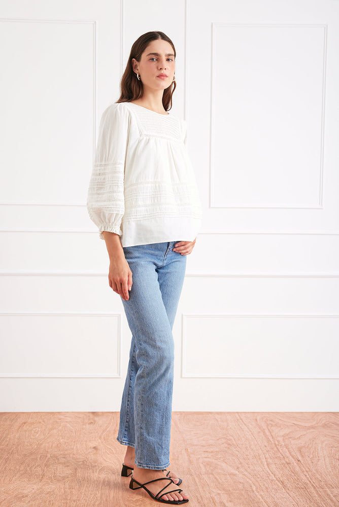 
                      
                        Dawn Blouse in Off White
                      
                    