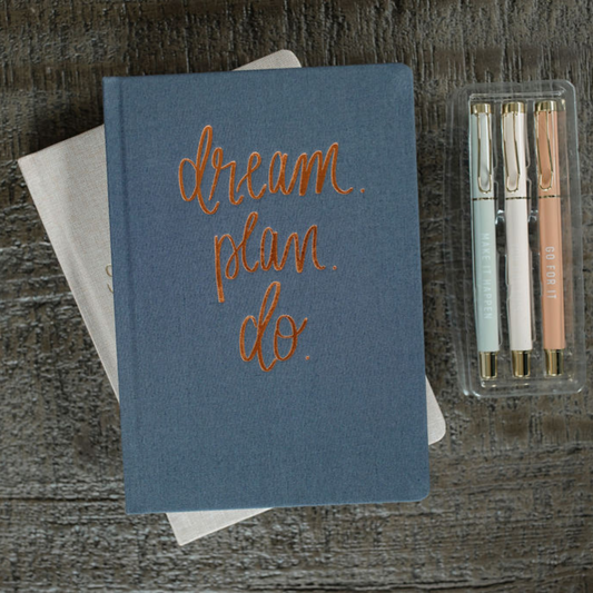 Dream Plan Do Fabric Journal - Grace & Haven